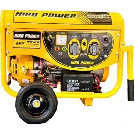 موتور برق 3.8 کیلووات استارتی هیرو پاور چرخ و دسته دار